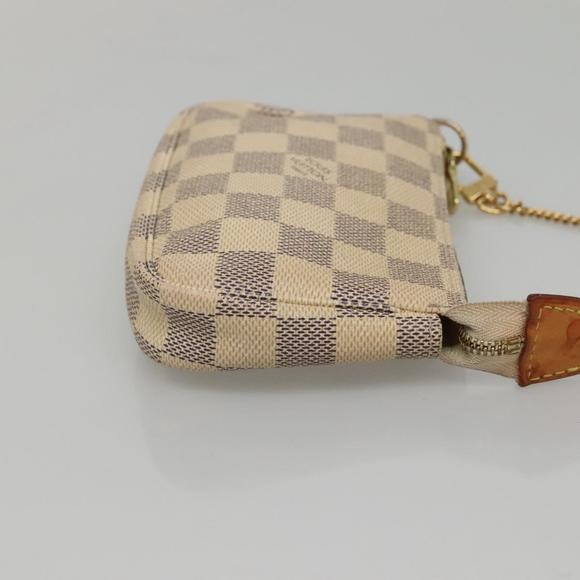 LOUIS VUITTON Damier Azur Mini Pochette Accessoires Pouch N63005 Auth KD346 - Picture 3 of 16